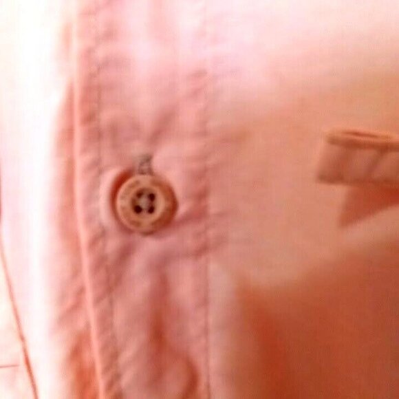 Mens Fishing Shirt Large Outdoor Performance Vented Short Sleeve Mesh Pockets - Picture 7 of 8